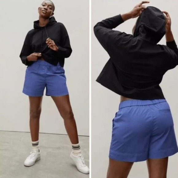 Everlane Blue The Easy Short Size 6 - Picture 1 of 4